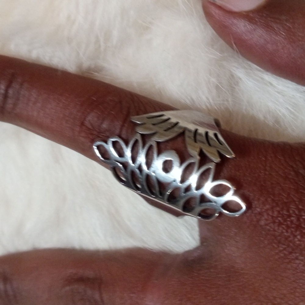 Stainless Steel Angel Wing Ring